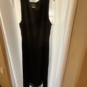 Chic Black Lace full length Dress